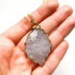 Load image into Gallery viewer, Amethyst Cluster Necklace - Sage and Aura