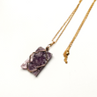 Load image into Gallery viewer, Lepidolite Slice Necklace - Sage and Aura