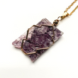 Load image into Gallery viewer, Lepidolite Slice Necklace - Sage and Aura