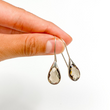 Load image into Gallery viewer, Smoky Quartz Teardrop Earrings - Sage And Aura