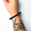 Load image into Gallery viewer, Sage and Aura - Black Obsidian Bracelet (8mm)