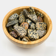 Load image into Gallery viewer, Dalmatian Stone Tumbled - Sage And Aura