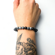 Load image into Gallery viewer, Sage and Aura - Snowflake Obsidian Bracelet
