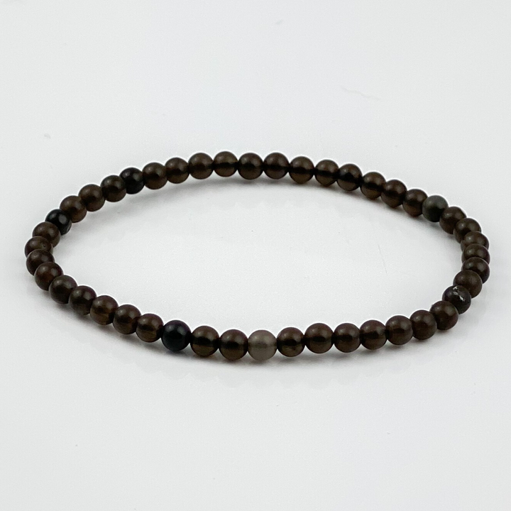 Black Obsidian Bracelet (4mm) - Sage And Aura