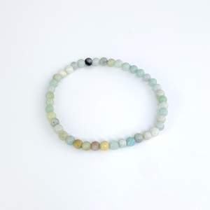 Mixed Amazonite Bracelet (4mm) - Sage and Aura