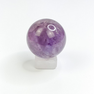 Satin Spar (Selenite) Sphere Stand - Sage And Aura