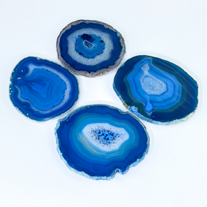 Blue Agate Coasters - Sage and Aura