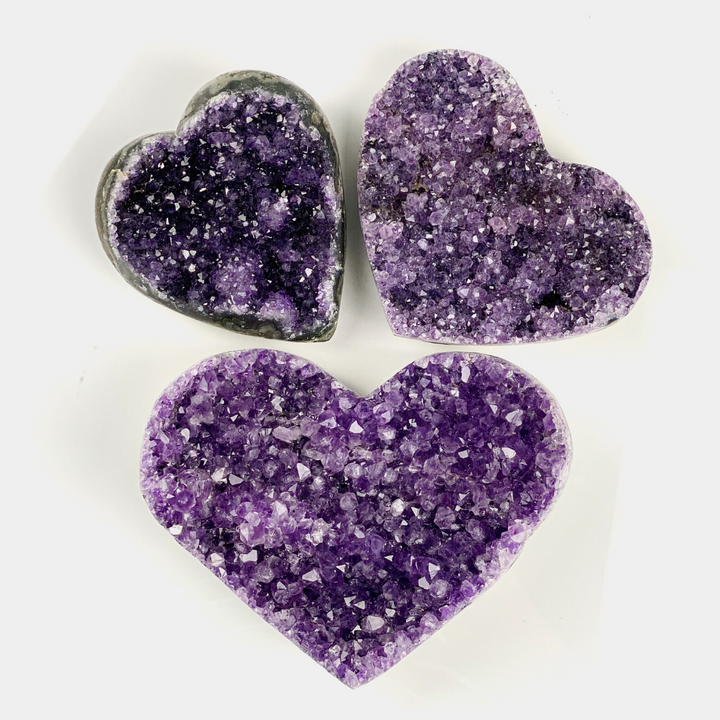 Amethyst Druzy Heart - Sage And Aura