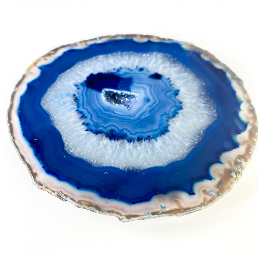 Blue Agate Coasters - Sage and Aura