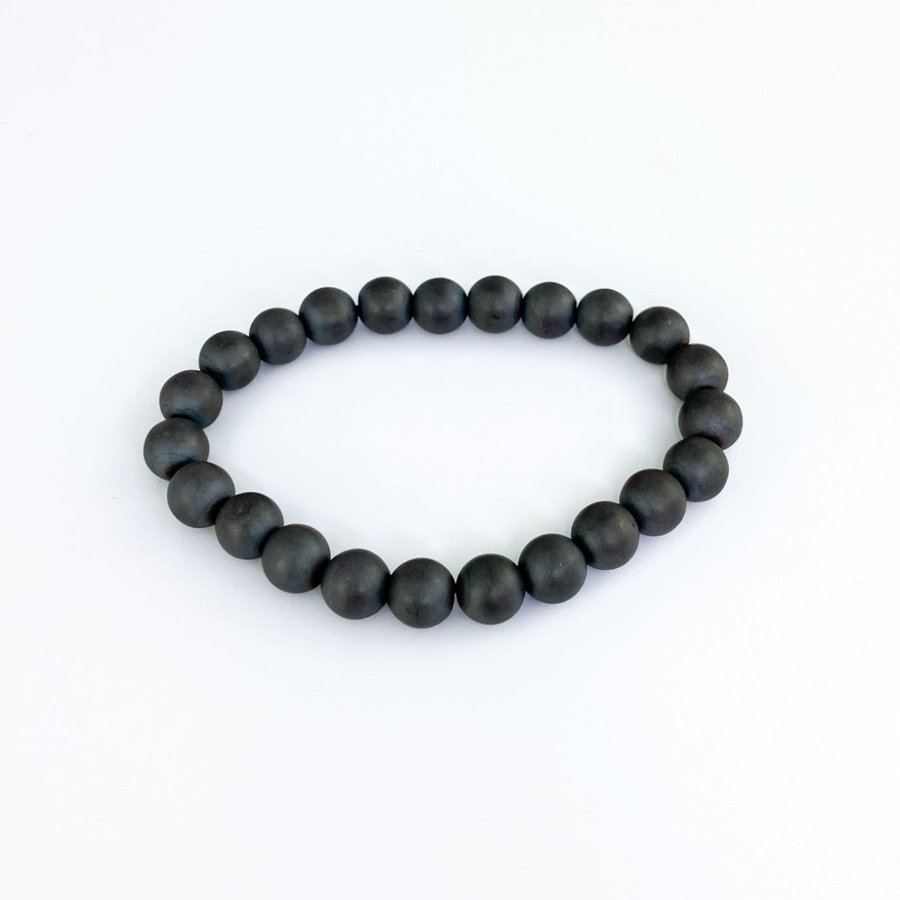 Matte Hematite Bracelet (8mm) - Sage And Aura
