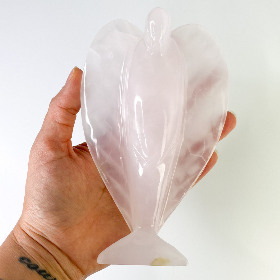 Pink Calcite Angel - Sage and Aura