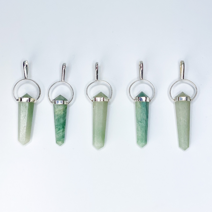 Aventurine Point Pendant - Sage And Aura
