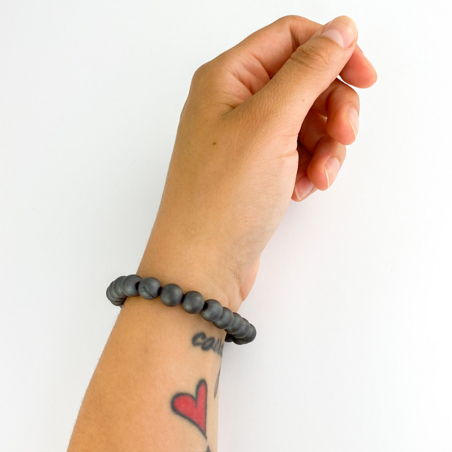 Matte Hematite Bracelet (8mm) - Sage And Aura