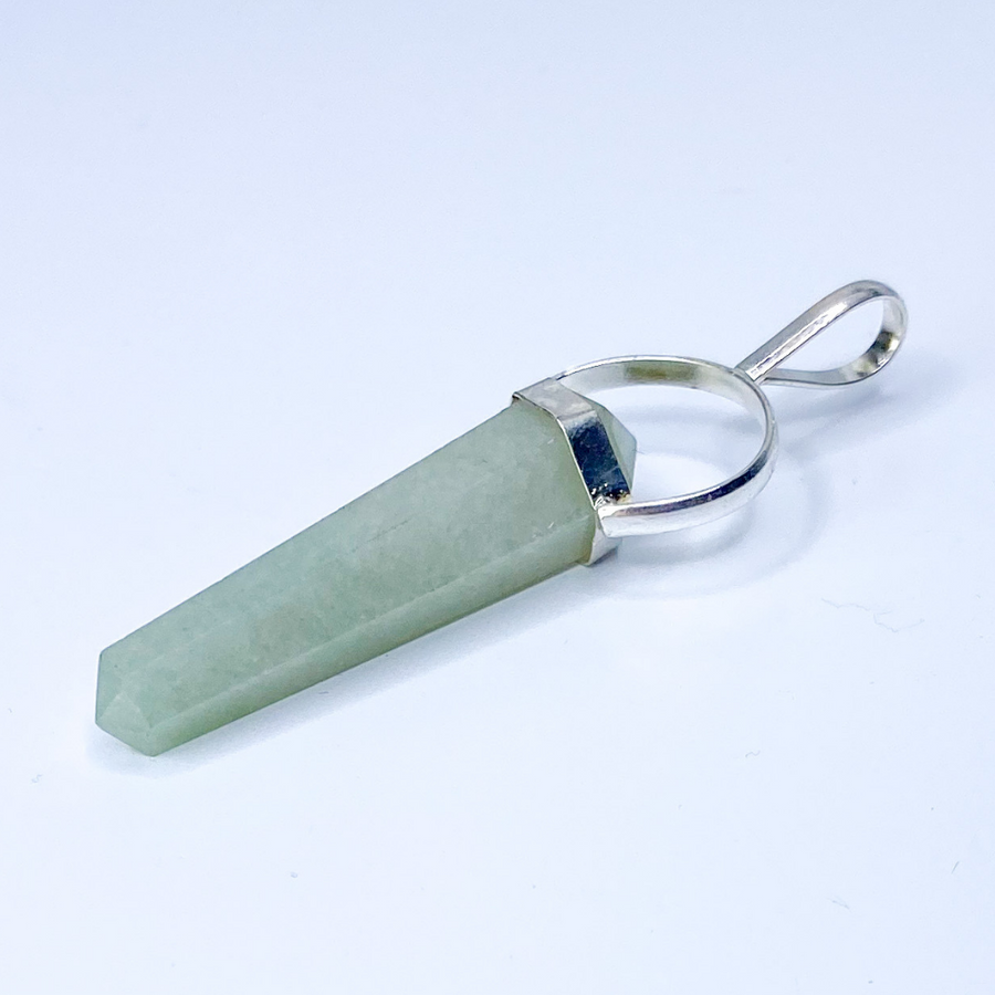 Aventurine Point Pendant - Sage And Aura