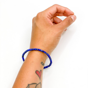 Lapis Bracelet (4mm) - Sage And Aura