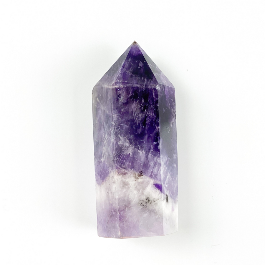 Chevron Amethyst Polished Point - Sage And Aura