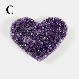 Amethyst Druzy Heart - Sage And Aura