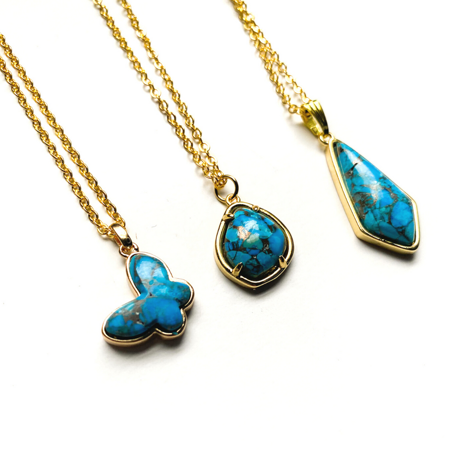 Blue Howlite Necklace - Sage and Aura