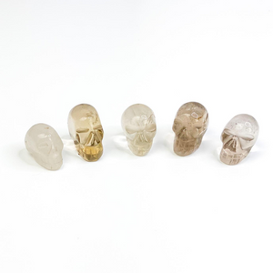 Smoky Quartz Mini Skull - Sage And Aura