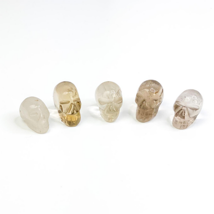 Smoky Quartz Mini Skull - Sage And Aura