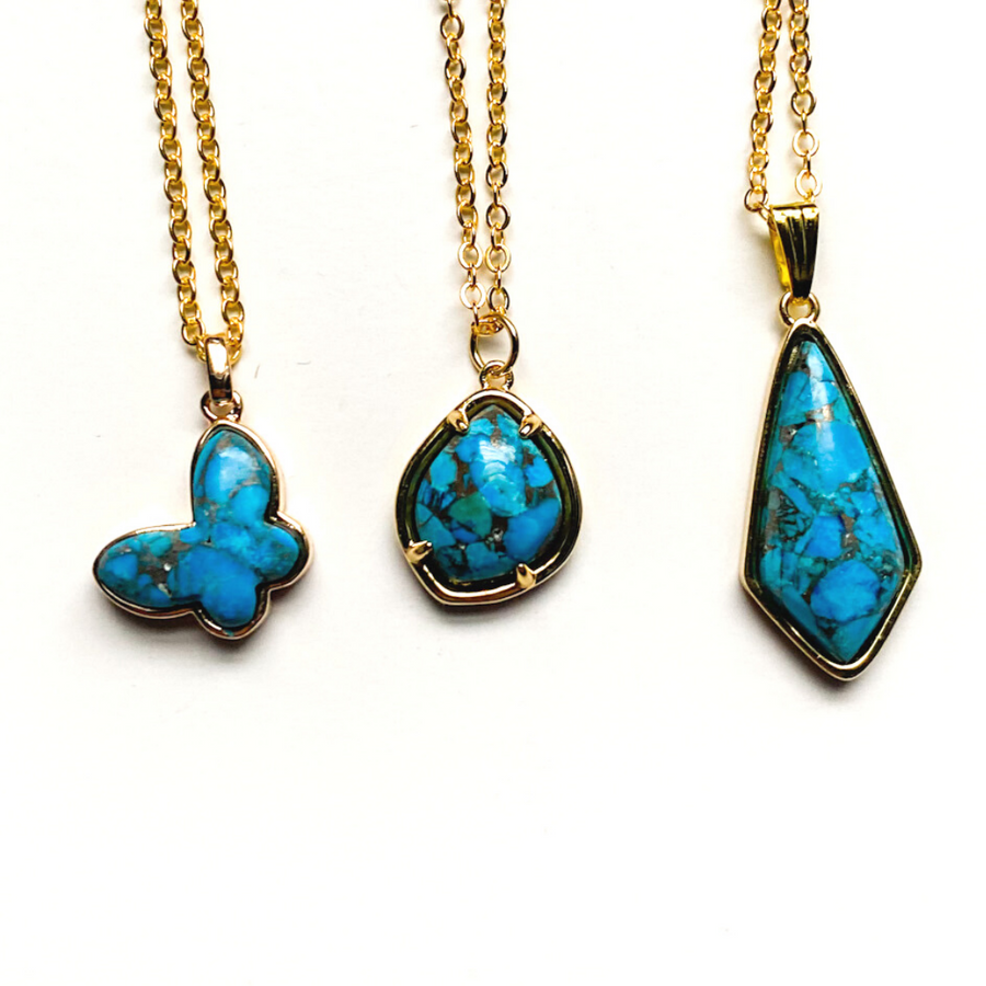 Blue Howlite Necklace - Sage and Aura