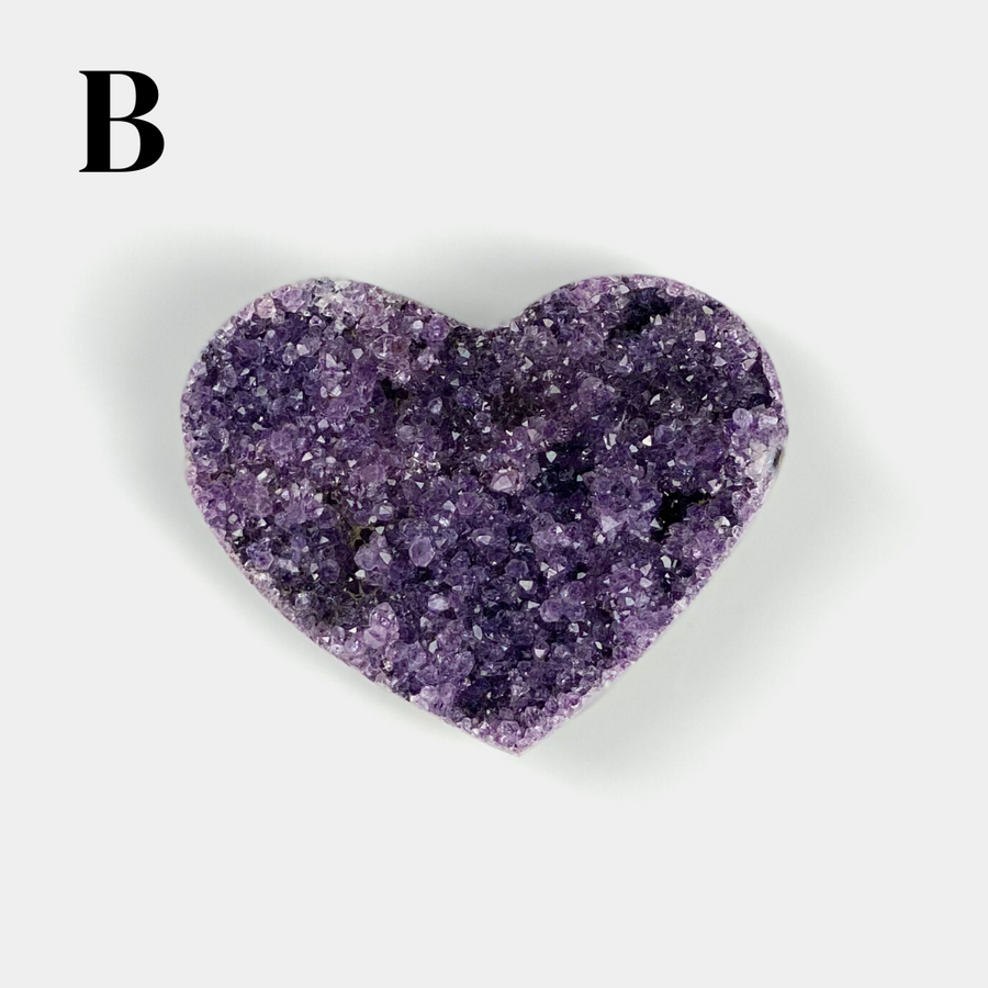 Amethyst Druzy Heart - Sage And Aura