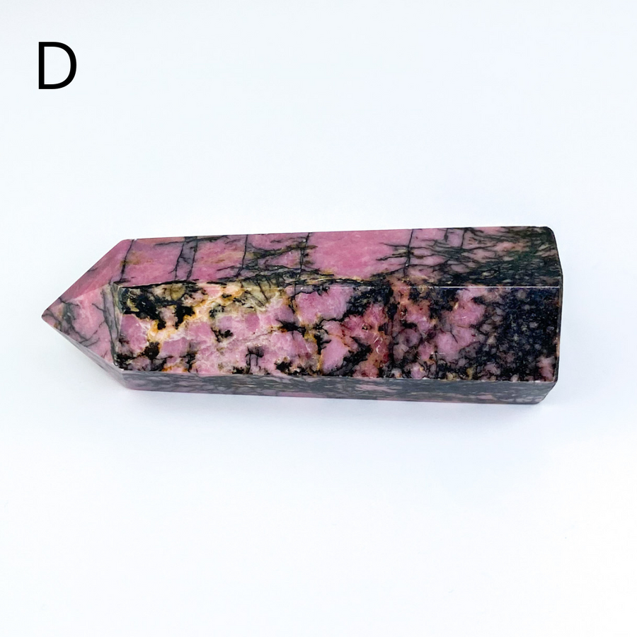 Rhodonite Polished Point - Sage and Aura