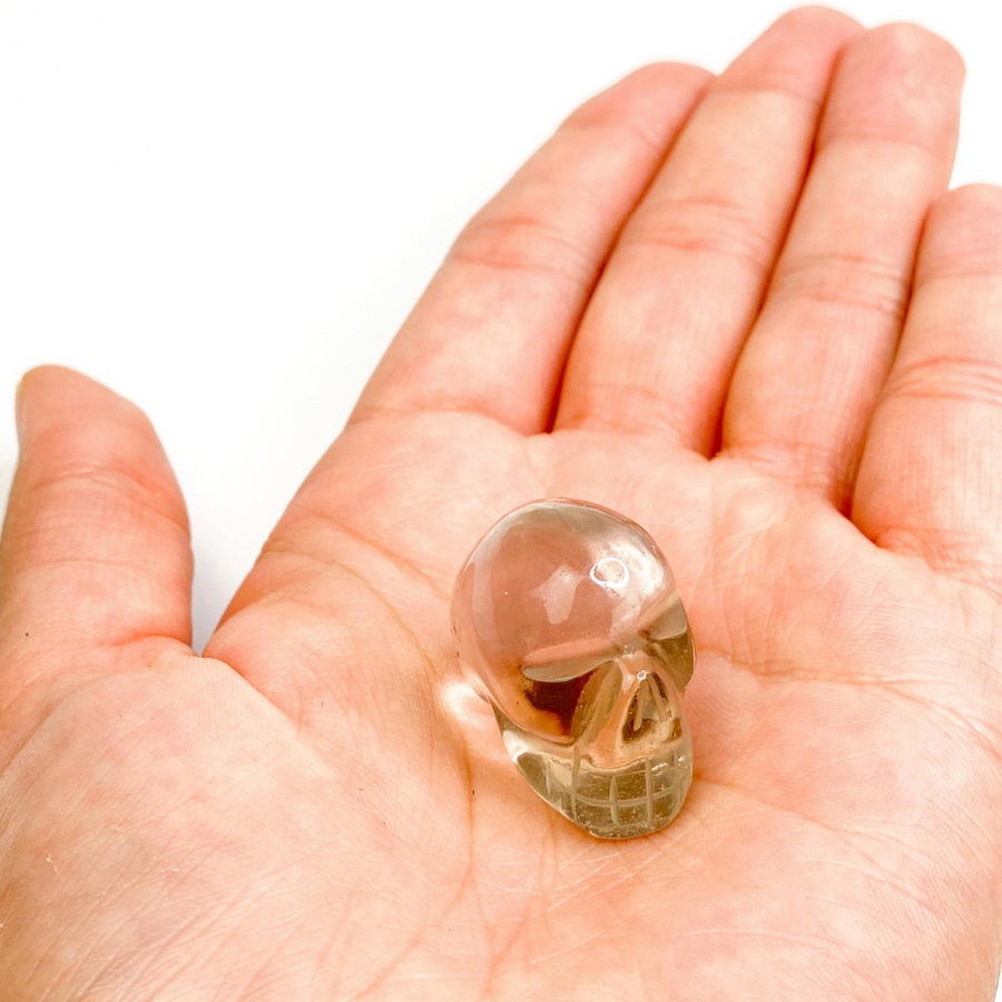 Smoky Quartz Mini Skull - Sage And Aura