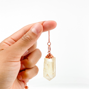 Quartz and Copper Pendulum - Sage And Aura