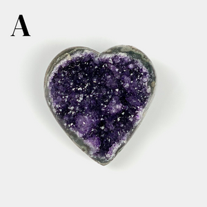 Amethyst Druzy Heart - Sage And Aura
