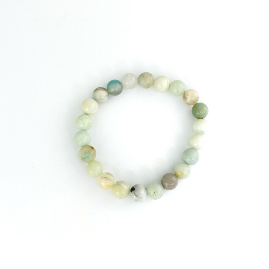 Mixed Amazonite Bracelet (8mm) - Sage and Aura