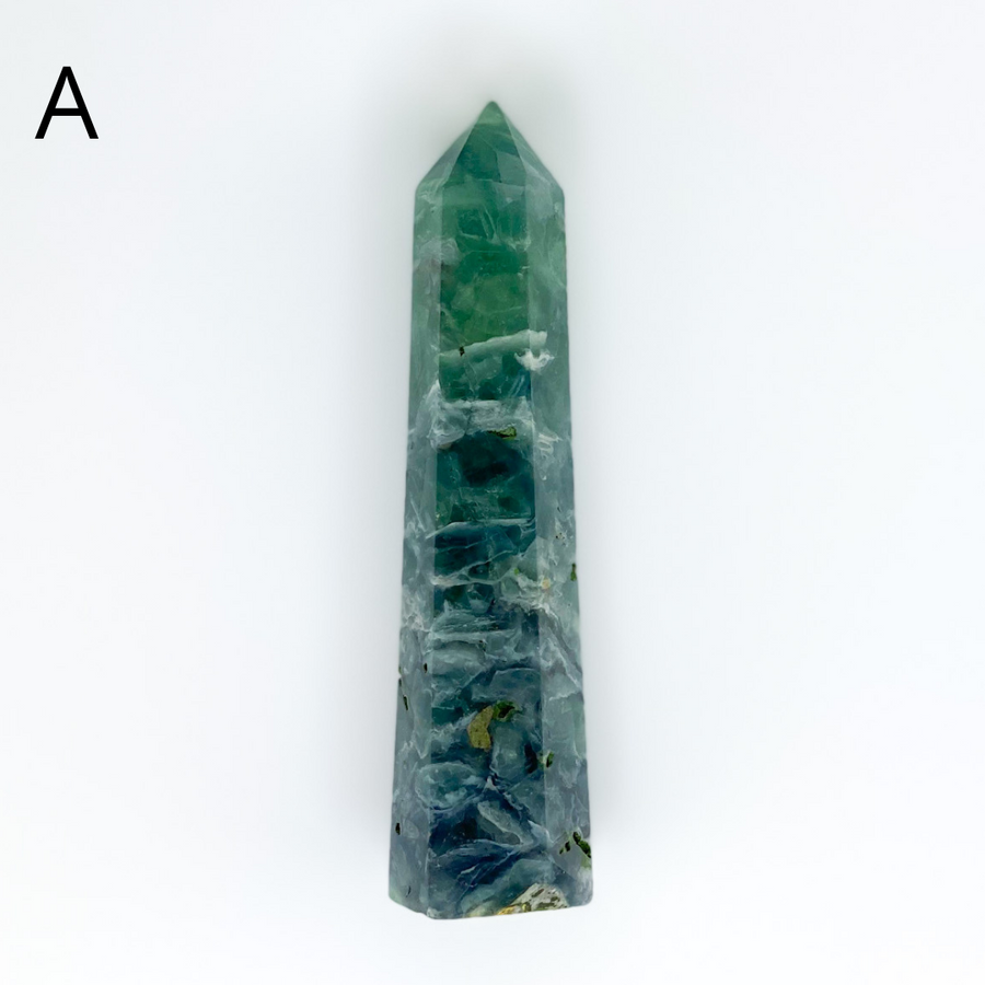 Sage and Aura - GREEN FLUORITE TOWER (A)