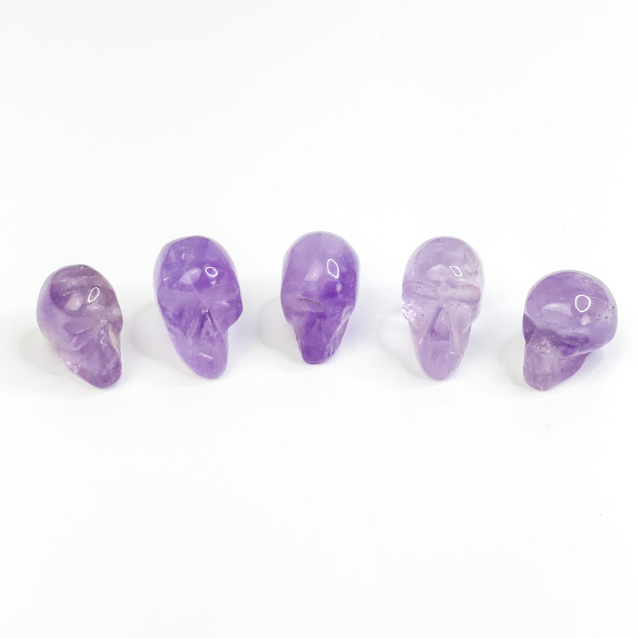 Amethyst Mini Skull - Sage And Aura