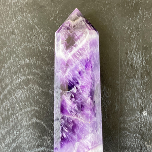 Chevron Amethyst Polished Point - Sage And Aura
