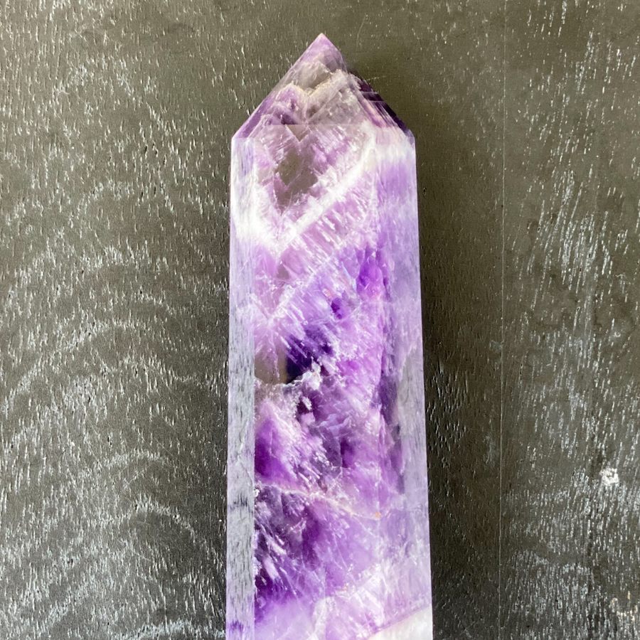 Chevron Amethyst Polished Point - Sage And Aura
